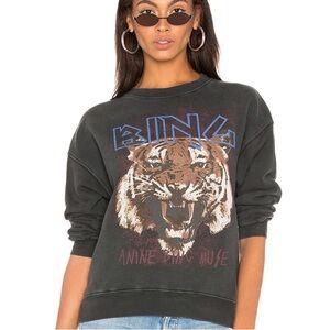 Anine Bing Tiger Crewneck Sweatshirt XS